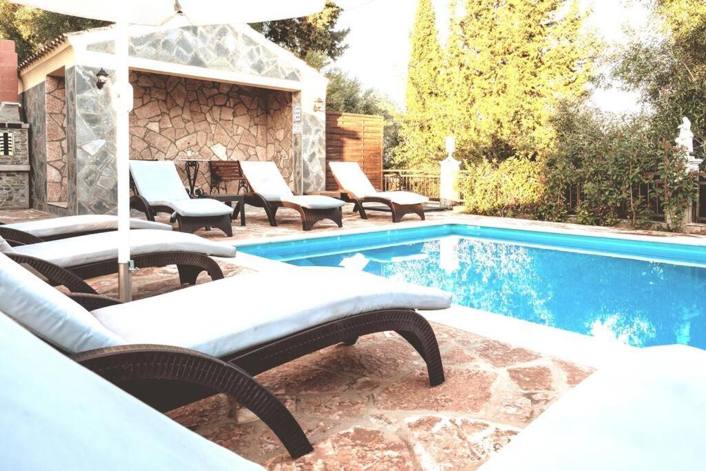 Poli House Family Villa W/ Pool Corfu  Kültér fotó